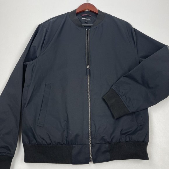 Bonobos | The Boulevard Cotton Blend Bomber Jacket - Size L - Picture 1 of 6